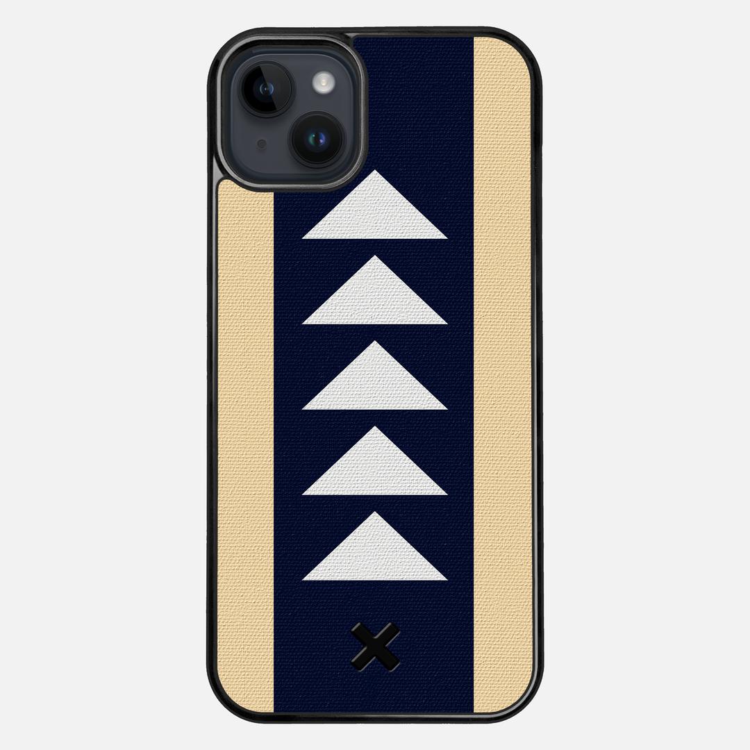 Track Case for the Apple iPhone 14 Plus featuring a UV Printed Cotton Canvas backer with the Keyway X Mark#Phone Model_iPhone 14 Plus