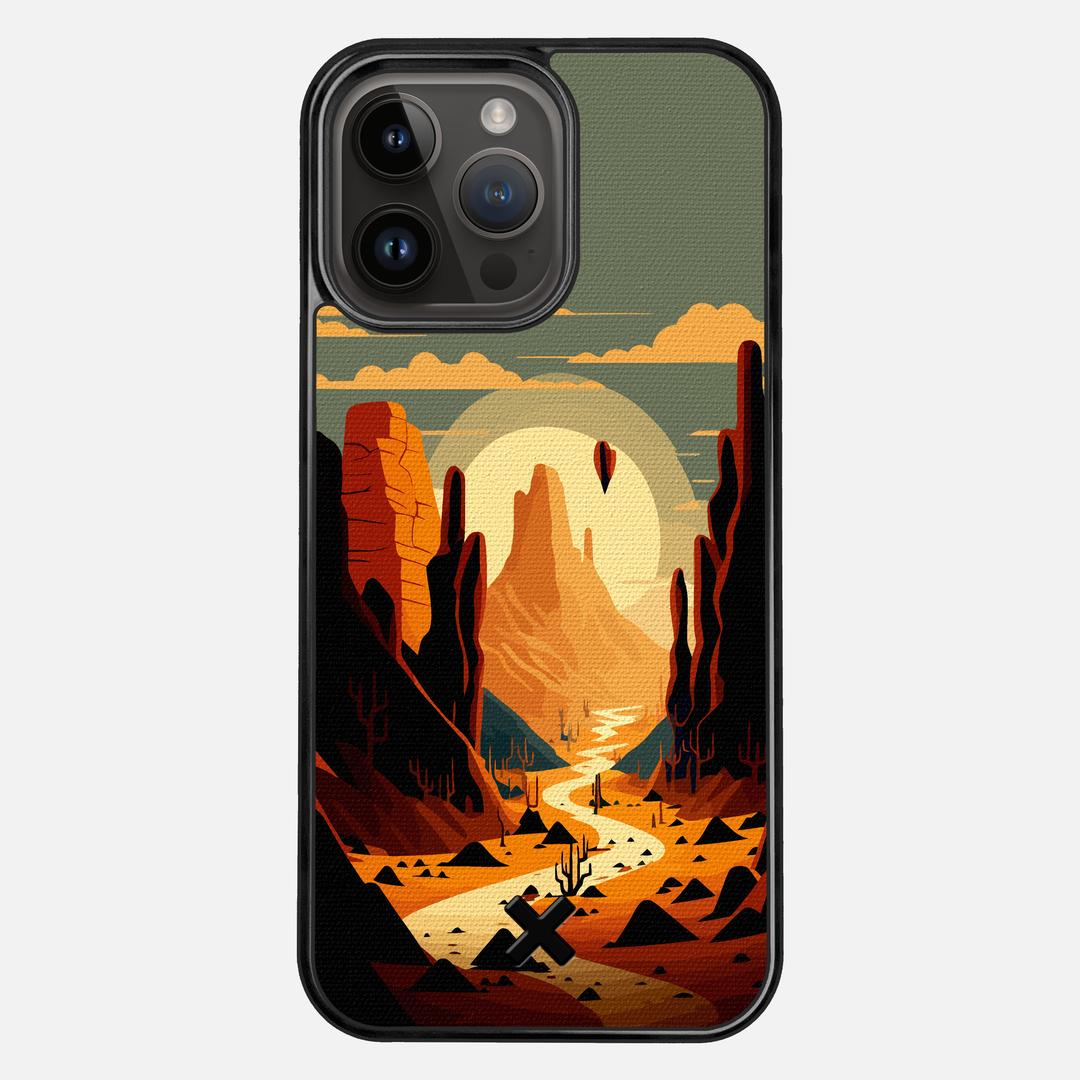 Terra Case for the Apple iPhone 14 Pro Max featuring a UV Printed Cotton Canvas backer with the Keyway X Mark#Phone Model_iPhone 14 Pro Max