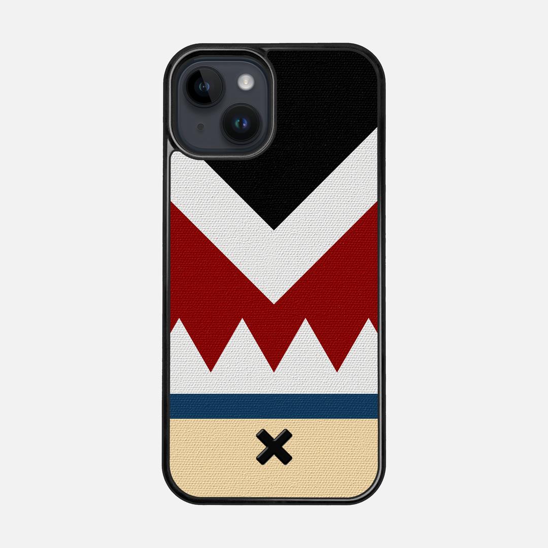 Cove Case for the Apple iPhone 15 featuring a UV Printed Cotton Canvas backer with the Keyway X Mark#Phone Model_iPhone 15