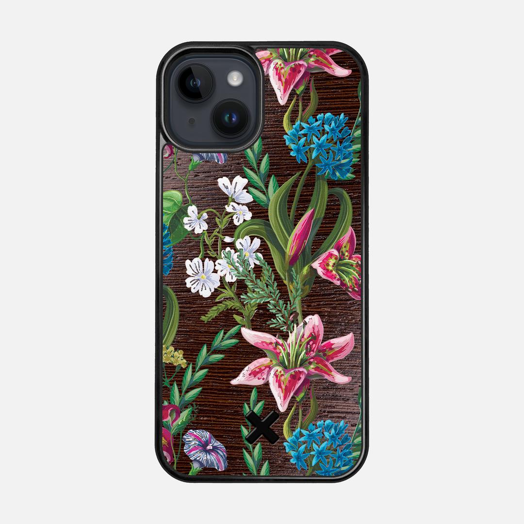 Stargazer Case for the Apple iPhone 15 featuring a UV Printed Wenge Wood backer with the Keyway X Mark#Phone Model_iPhone 15