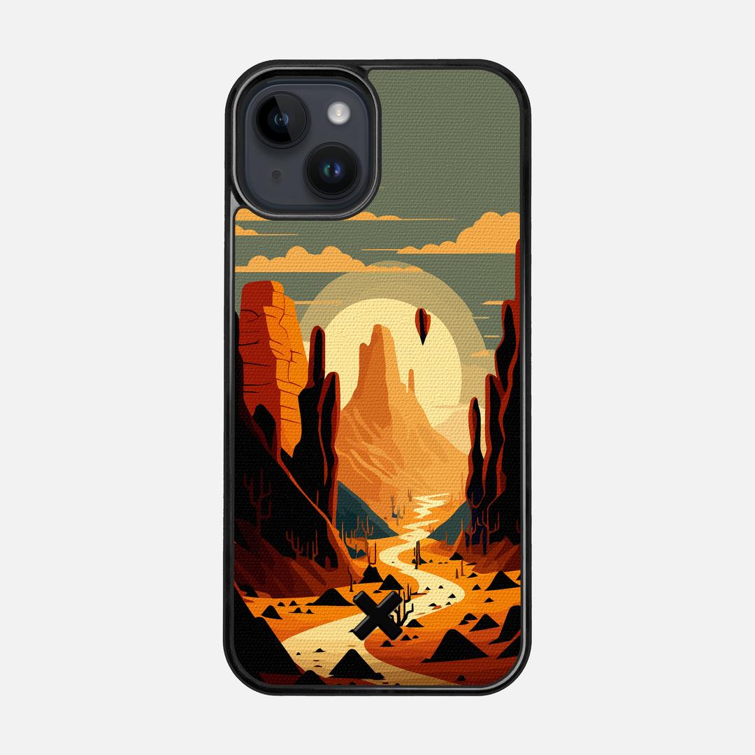 Terra Case for the Apple iPhone 15 featuring a UV Printed Cotton Canvas backer with the Keyway X Mark#Phone Model_iPhone 15