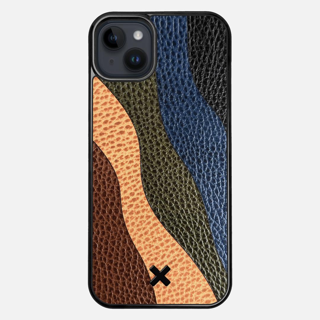 Sable Leather Case for the Apple iPhone 15 Plus featuring a Genuine Leather backer with the Keyway X Mark#Phone Model_iPhone 15 Plus