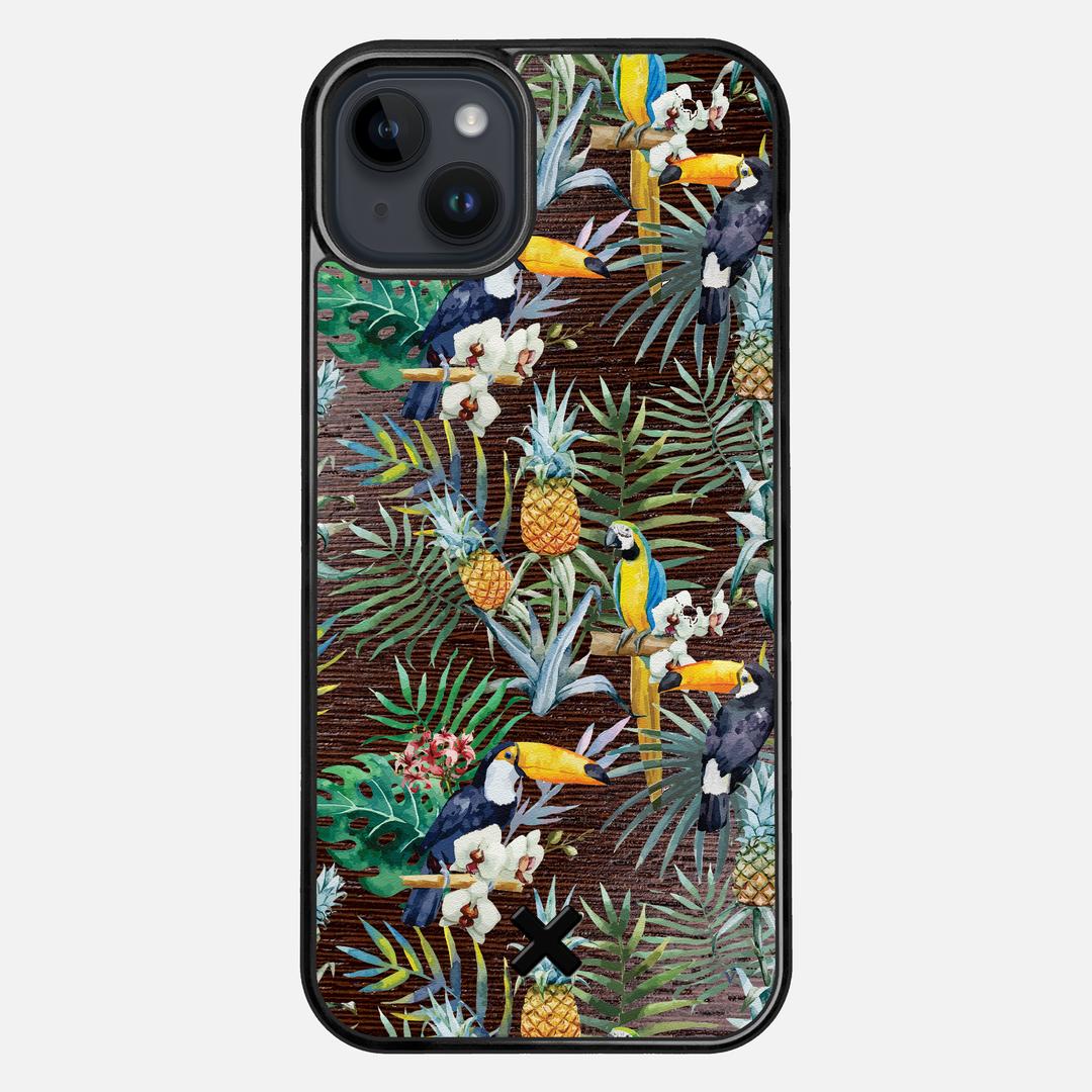 Tropic Case for the Apple iPhone 15 Plus featuring a UV Printed and Wenge Wood backer with the Keyway X Mark#Phone Model_iPhone 15 Plus