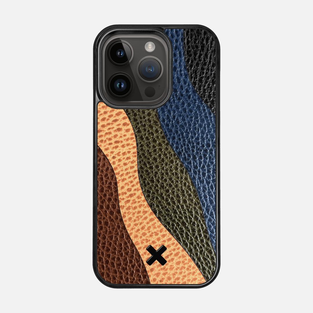 Sable Leather Case for the Apple iPhone 15 Pro featuring a Genuine Leather backer with the Keyway X Mark#Phone Model_iPhone 15 Pro