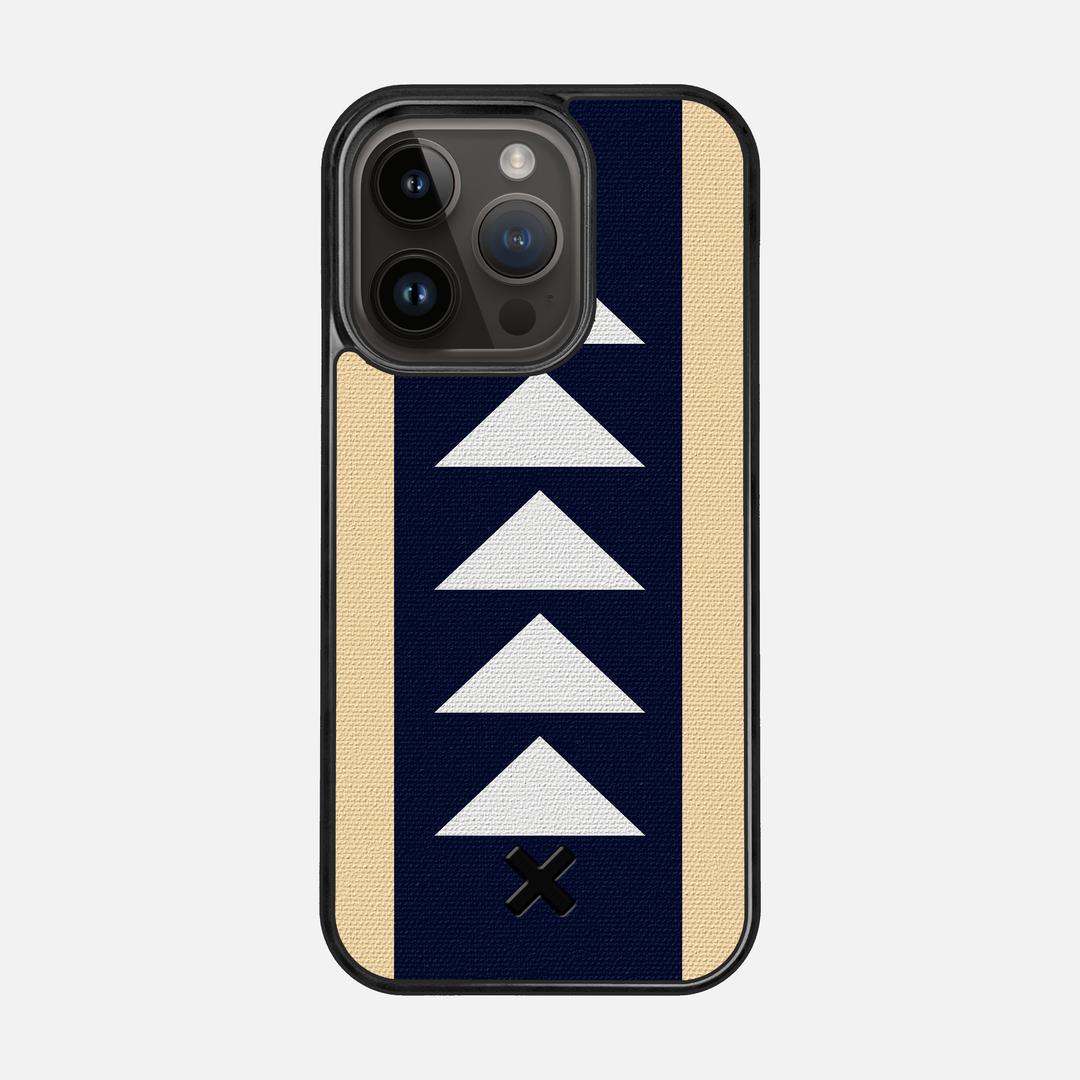 Track Case for the Apple iPhone 15 Pro featuring a UV Printed Cotton Canvas backer with the Keyway X Mark#Phone Model_iPhone 15 Pro
