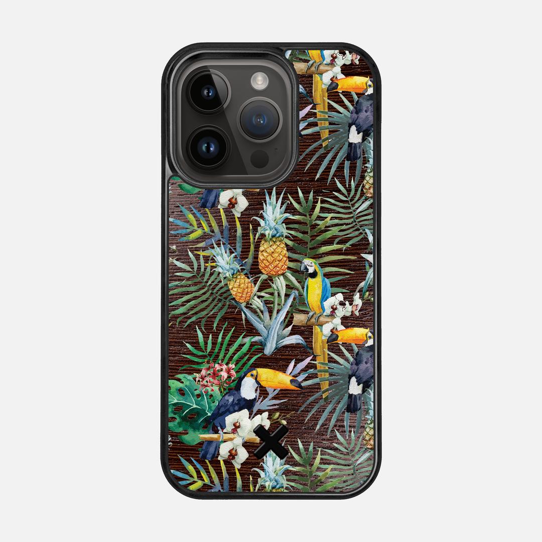 Tropic Case for the Apple iPhone 15 Pro featuring a UV Printed and Wenge Wood backer with the Keyway X Mark#Phone Model_iPhone 15 Pro