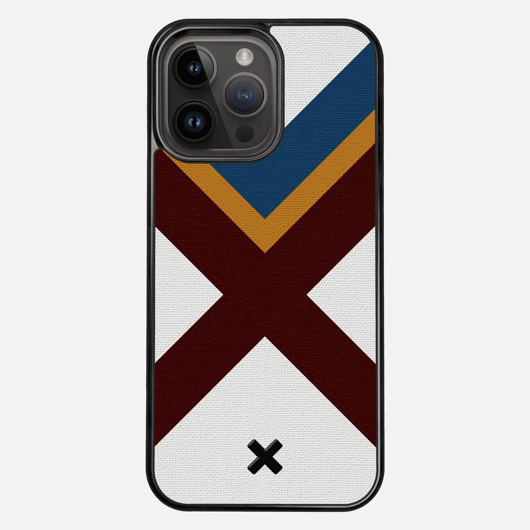 Range Case for the Apple iPhone 15 Pro Max featuring a UV Printed Cotton Canvas backer with the Keyway X Mark#Phone Model_iPhone 15 Pro Max