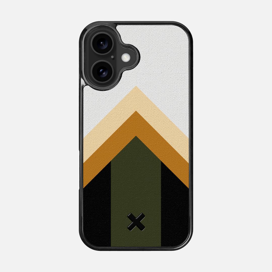 Ascent Case for the Apple iPhone 16 featuring a UV Printed Cotton Canvas backer with the Keyway X Mark#Phone Model_iPhone 16