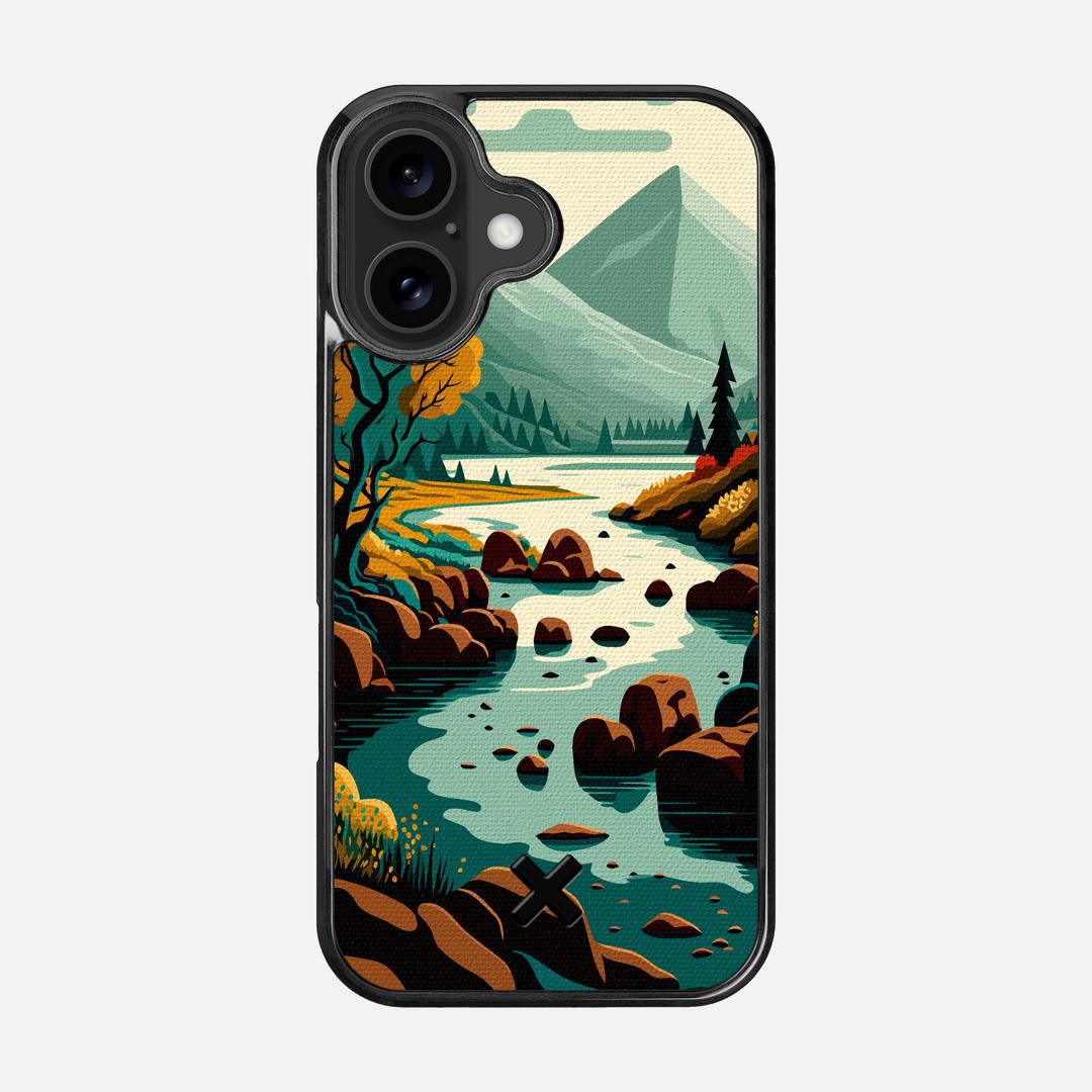 Sanctuary Case for the Apple iPhone 16 featuring a UV Printed Cotton Canvas backer with the Keyway X Mark#Phone Model_iPhone 16