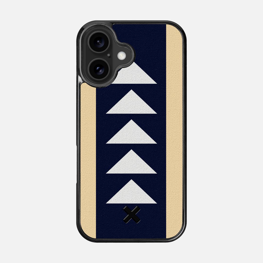 Track Case for the Apple iPhone 16 featuring a UV Printed Cotton Canvas backer with the Keyway X Mark#Phone Model_iPhone 16