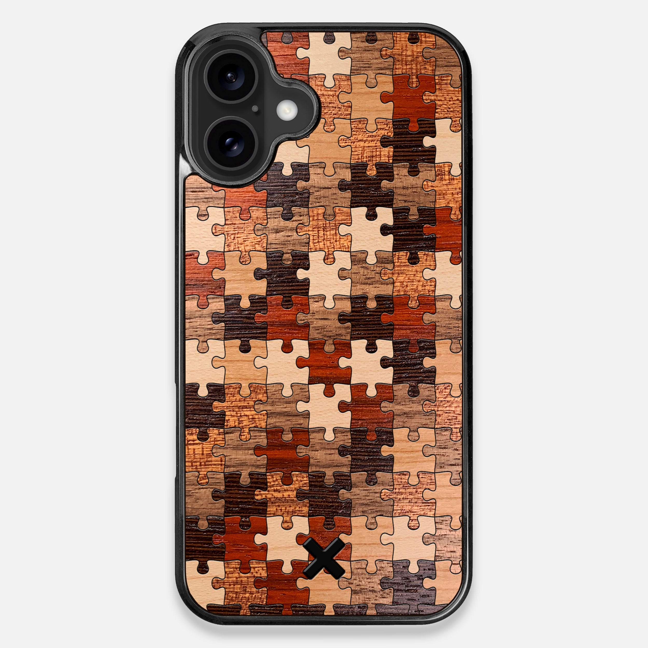 TPU/PC Sides of the Puzzle Wood iPhone 16 Plus MagSafe Case by Keyway Designs
