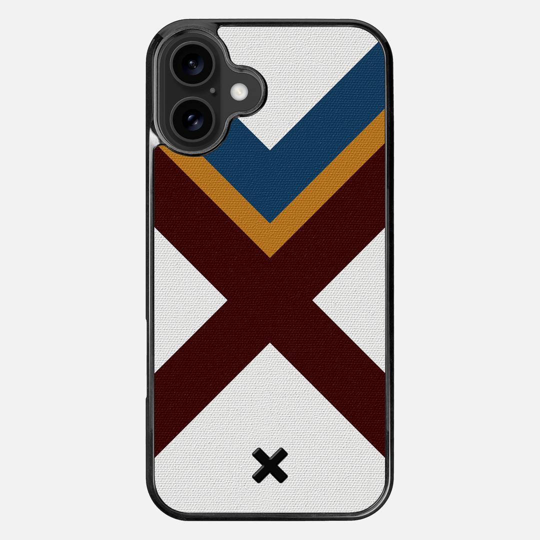 Range Case for the Apple iPhone 16 Plus featuring a UV Printed Cotton Canvas backer with the Keyway X Mark#Phone Model_iPhone 16 Plus