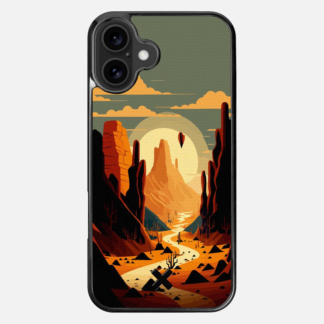 Terra Case for the Apple iPhone 16 Plus featuring a UV Printed Cotton Canvas backer with the Keyway X Mark#Phone Model_iPhone 16 Plus