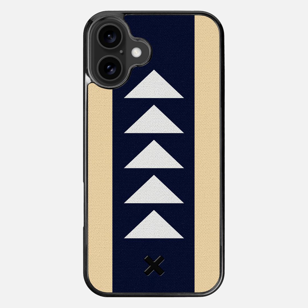 Track Case for the Apple iPhone 16 Plus featuring a UV Printed Cotton Canvas backer with the Keyway X Mark#Phone Model_iPhone 16 Plus