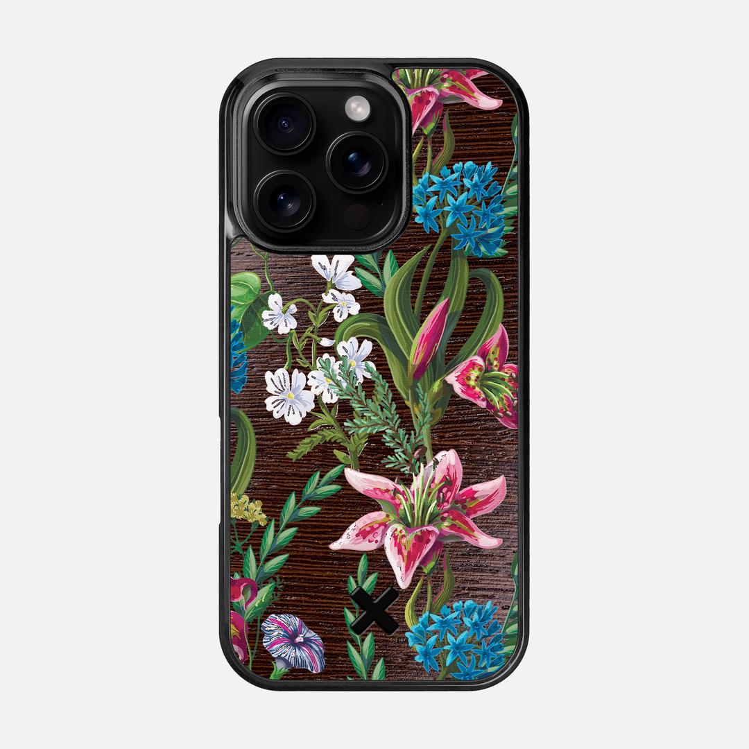 Stargazer Case for the Apple iPhone 16 Pro featuring a UV Printed Wenge Wood backer with the Keyway X Mark#Phone Model_iPhone 16 Pro