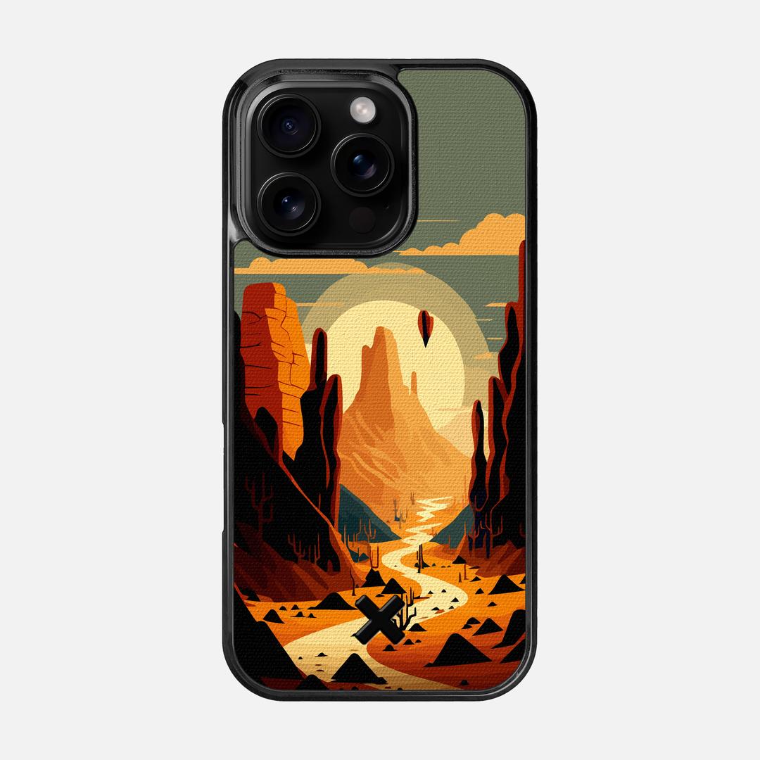 Terra Case for the Apple iPhone 16 Pro featuring a UV Printed Cotton Canvas backer with the Keyway X Mark#Phone Model_iPhone 16 Pro