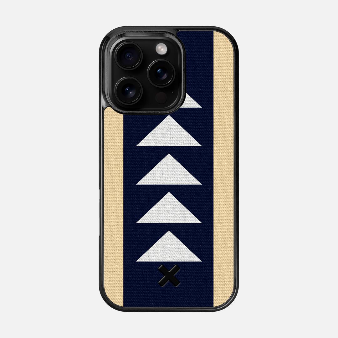 Track Case for the Apple iPhone 16 Pro featuring a UV Printed Cotton Canvas backer with the Keyway X Mark#Phone Model_iPhone 16 Pro
