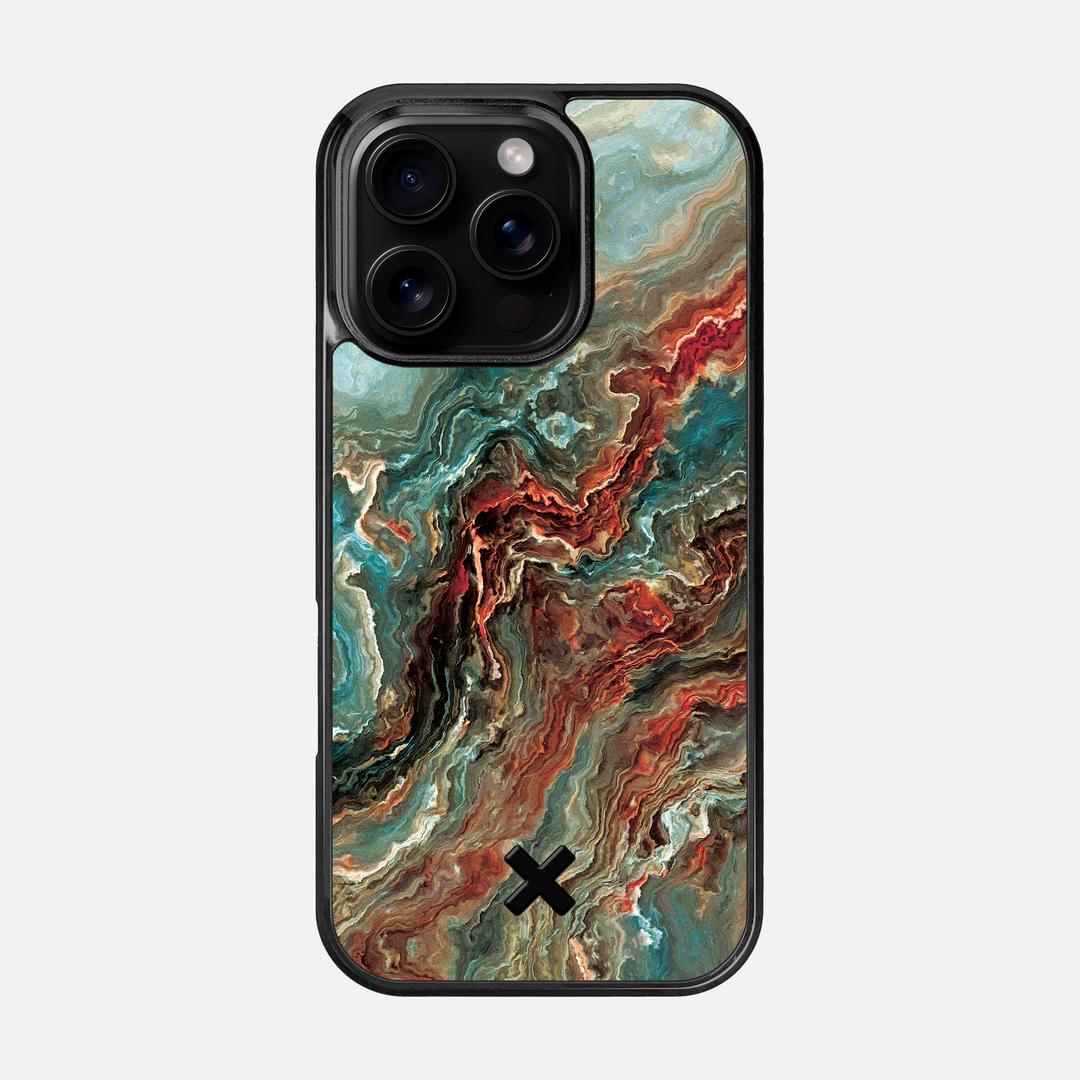 Verona Case for the Apple iPhone 16 Pro featuring a UV Printed Wenge Wood backer with the Keyway X Mark#Phone Model_iPhone 16 Pro