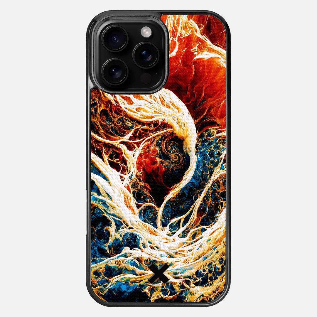 Evolve Case for the Apple iPhone 16 Pro Max featuring a UV Printed Cotton Canvas backer with the Keyway X Mark#Phone Model_iPhone 16 Pro Max