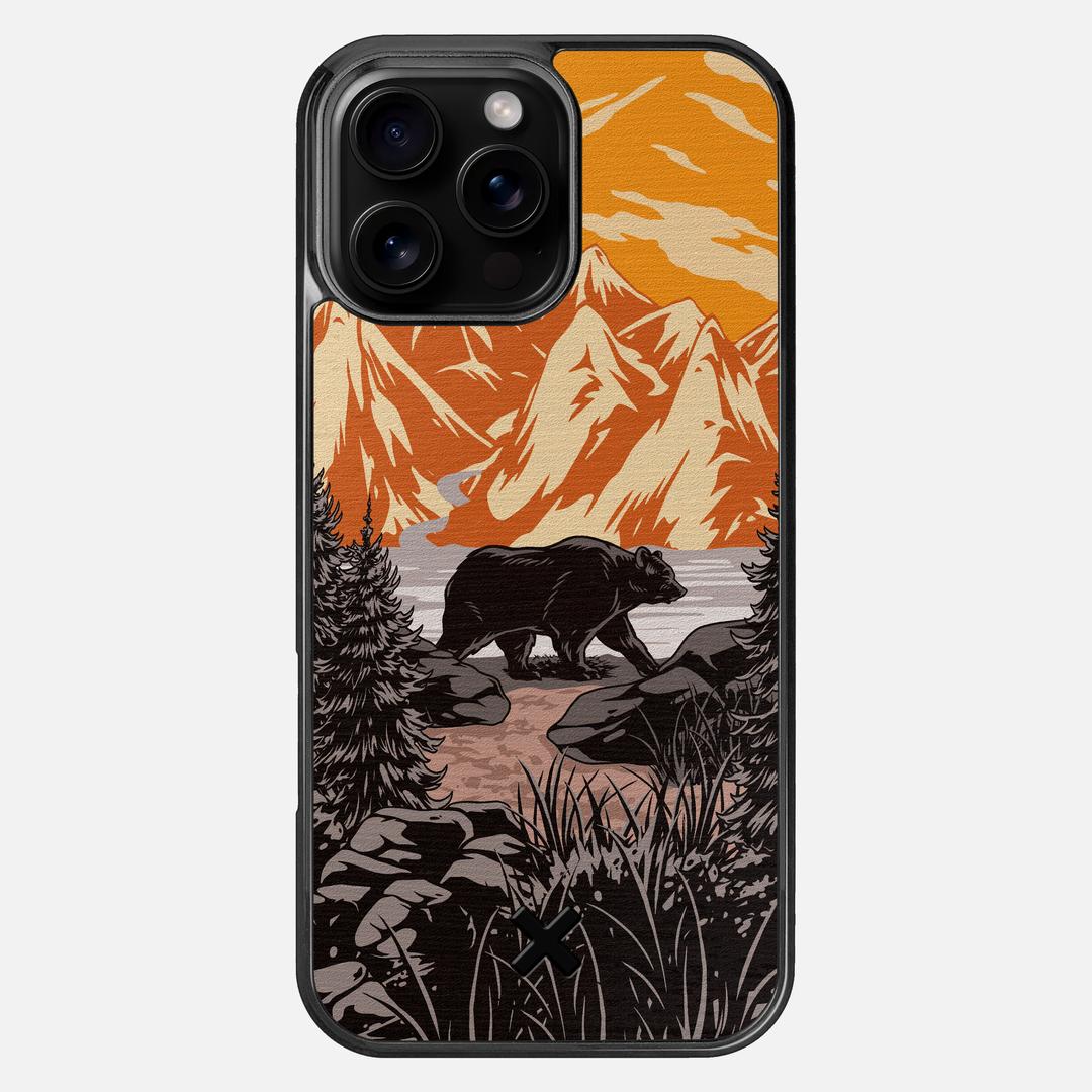Kodiak Case for the Apple iPhone 16 Pro Max featuring a UV Printed Wenge Wood backer with the Keyway X Mark#Phone Model_iPhone 16 Pro Max