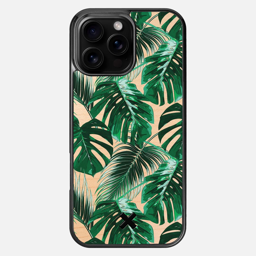 Palm Case for the Apple iPhone 16 Pro Max featuring a UV Printed Maple Wood backer with the Keyway X Mark#Phone Model_iPhone 16 Pro Max