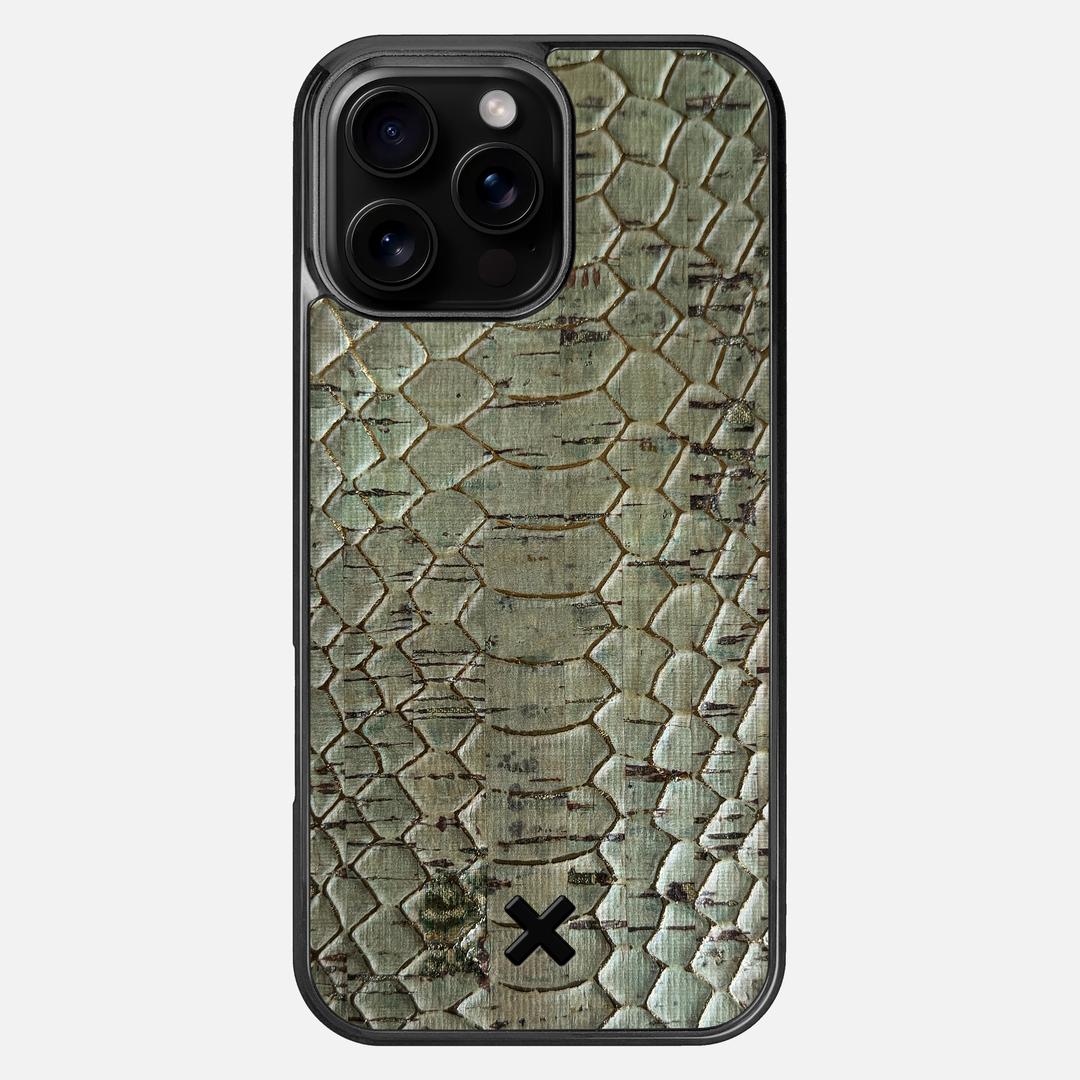 Python Cork Case for the Apple iPhone 16 Pro Max featuring a Genuine Cork backer with the Keyway X Mark#Phone Model_iPhone 16 Pro Max