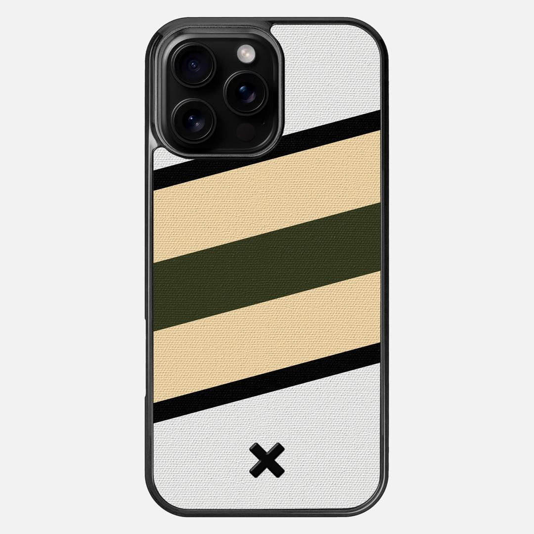 Ridge Case for the Apple iPhone 16 Pro Max featuring a UV Printed Cotton Canvas backer with the Keyway X Mark#Phone Model_iPhone 16 Pro Max