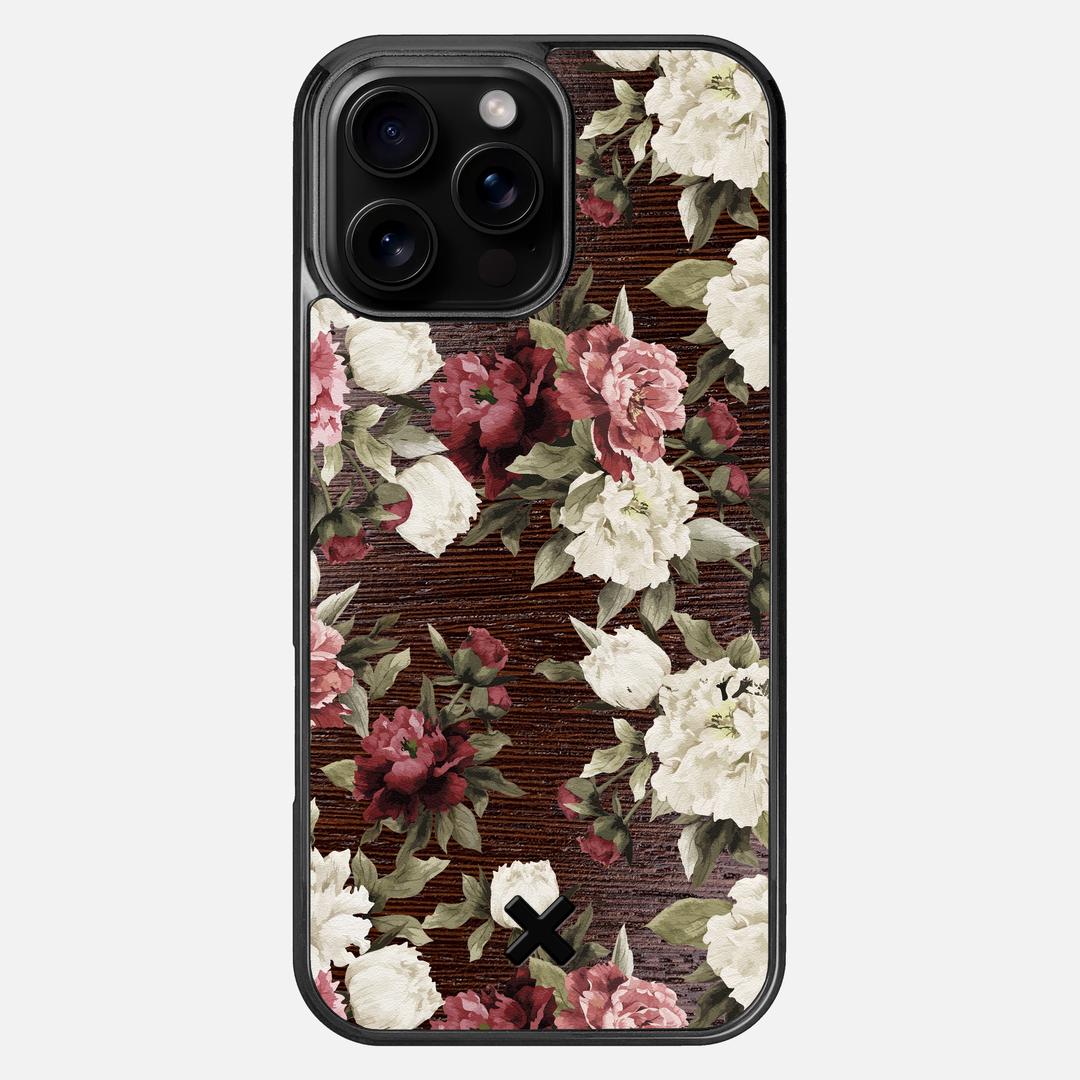 Rose Case for the Apple iPhone 16 Pro Max featuring a UV Printed Wenge Wood backer with the Keyway X Mark#Phone Model_iPhone 16 Pro Max