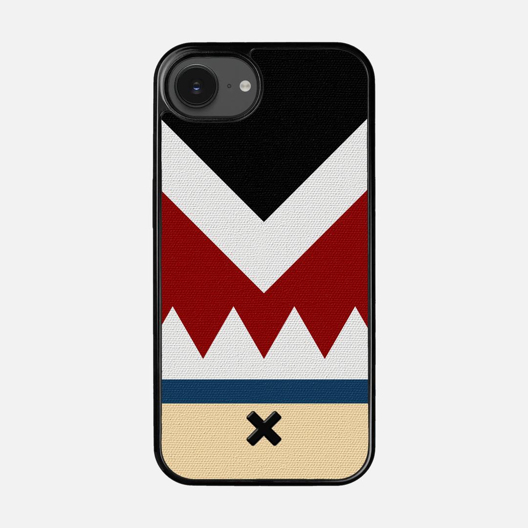 Cove Case for the Apple iPhone 16e featuring a UV Printed Cotton Canvas backer with the Keyway X Mark#Phone Model_iPhone 16e