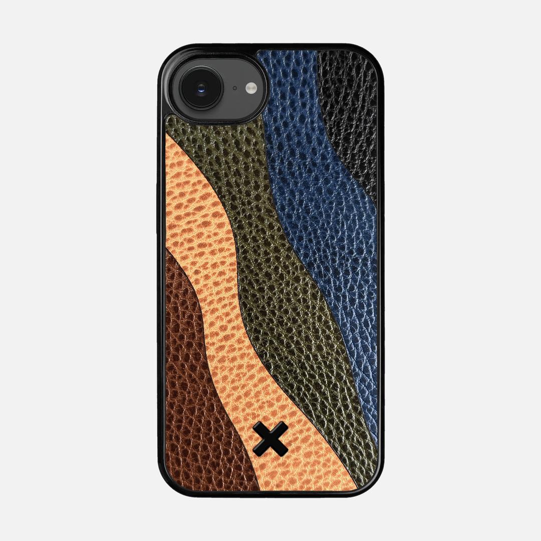 Sable Leather Case for the Apple iPhone 16e featuring a Genuine Leather backer with the Keyway X Mark#Phone Model_iPhone 16e