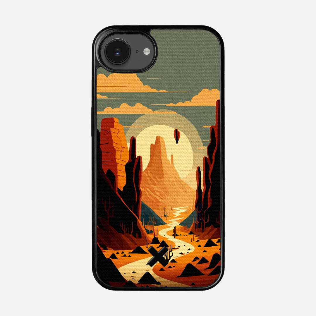 Terra Case for the Apple iPhone 16e featuring a UV Printed Cotton Canvas backer with the Keyway X Mark#Phone Model_iPhone 16e