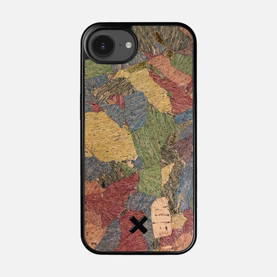 Terrazzo Cork Case for the Apple iPhone 16e featuring a Genuine Cork backer with the Keyway X Mark#Phone Model_iPhone 16e