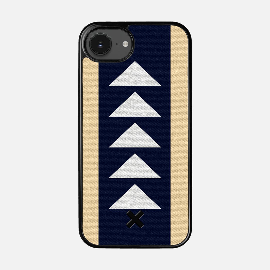 Track Case for the Apple iPhone 16e featuring a UV Printed Cotton Canvas backer with the Keyway X Mark#Phone Model_iPhone 16e