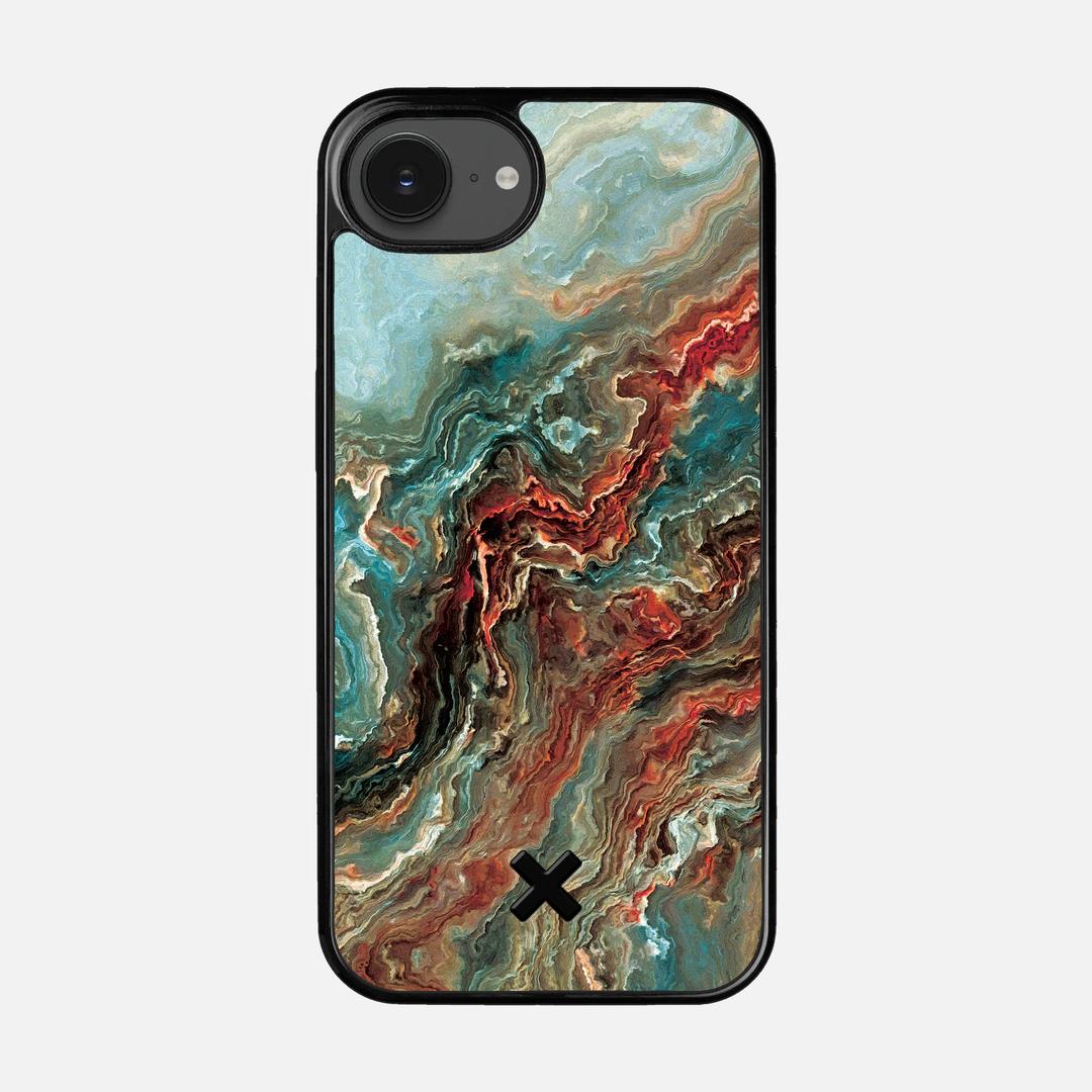 Verona Case for the Apple iPhone 16e featuring a UV Printed Wenge Wood backer with the Keyway X Mark#Phone Model_iPhone 16e