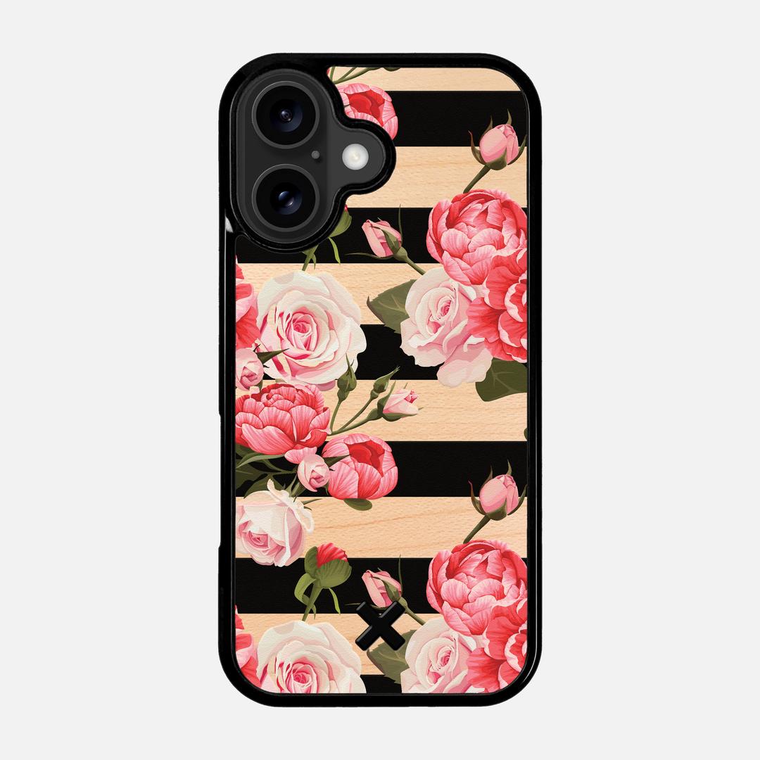 Peony Case for the Apple iPhone 17 featuring a UV Printed Maple Wood backer with the Keyway X Mark#Phone Model_iPhone 17