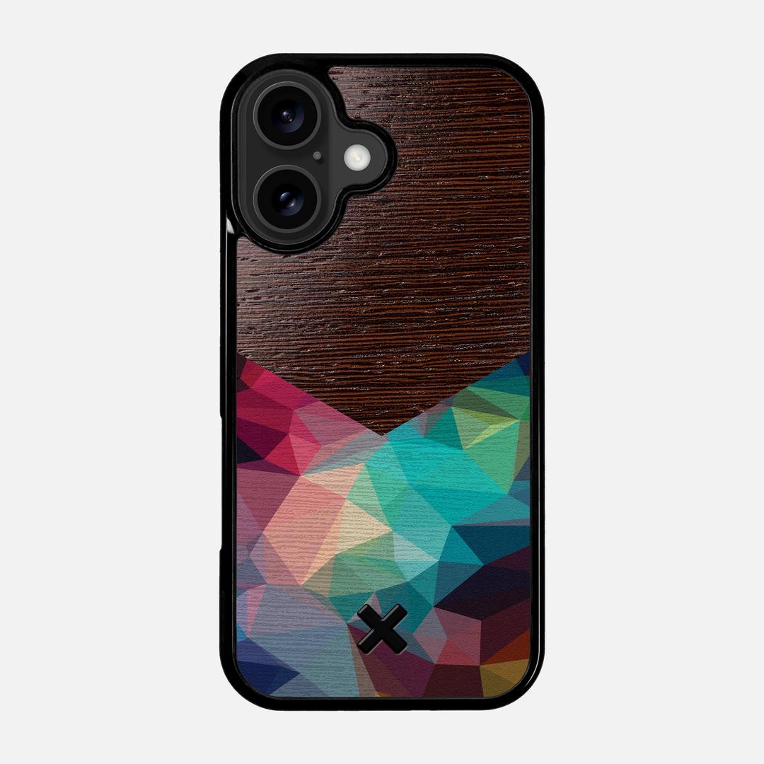 Prism Case for the Apple iPhone 17 featuring a UV Printed Wenge Wood backer with the Keyway X Mark#Phone Model_iPhone 17