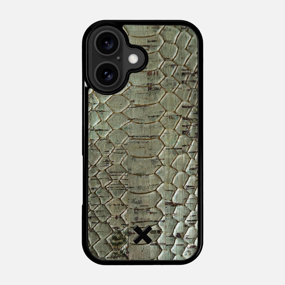 Python Cork Case for the Apple iPhone 17 featuring a Genuine Cork backer with the Keyway X Mark#Phone Model_iPhone 17