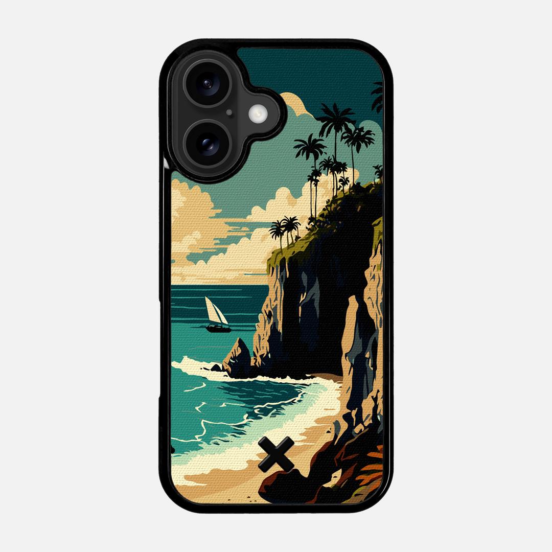Seaside Case for the Apple iPhone 17 featuring a UV Printed Cotton Canvas backer with the Keyway X Mark#Phone Model_iPhone 17