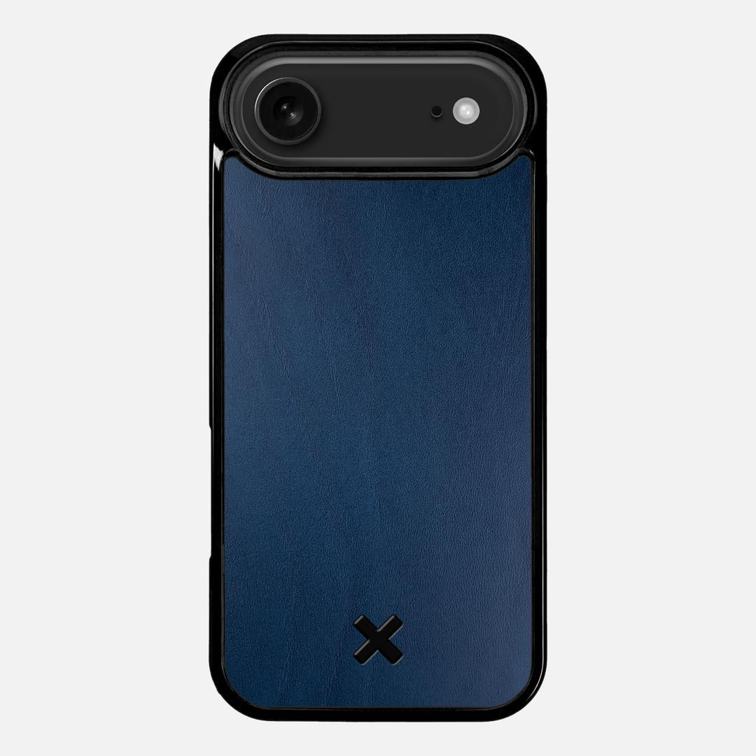 Midnight Leather Case for the Apple iPhone 17 Air featuring a Genuine Leather backer with the Keyway X Mark#Phone Model_iPhone 17 Air