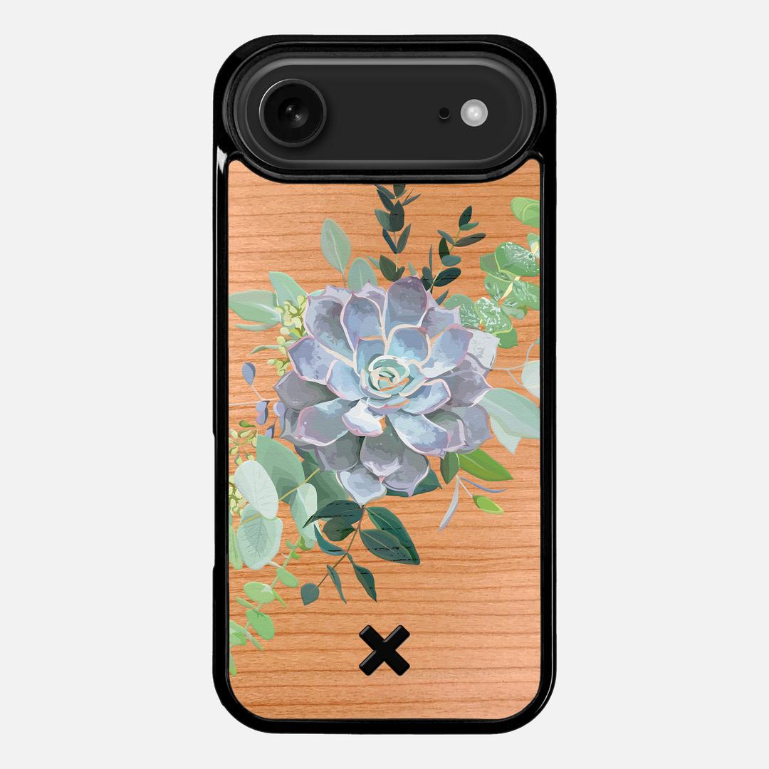 Pollux Case for the Apple iPhone 17 Air featuring a UV Printed Cherry Wood backer with the Keyway X Mark#Phone Model_iPhone 17 Air