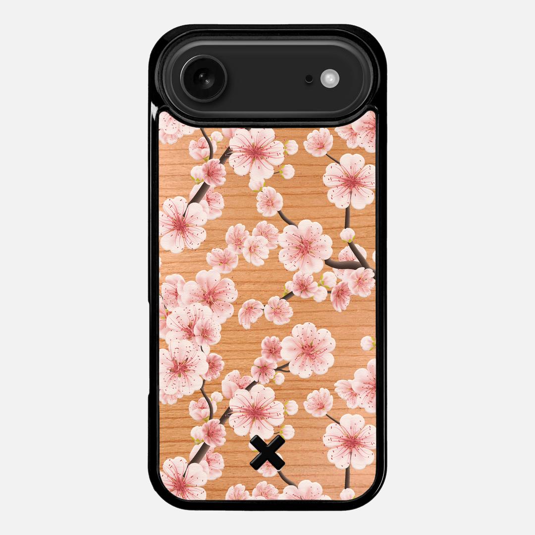 Sakura Case for the Apple iPhone 17 Air featuring a UV Printed Cherry Wood backer with the Keyway X Mark#Phone Model_iPhone 17 Air