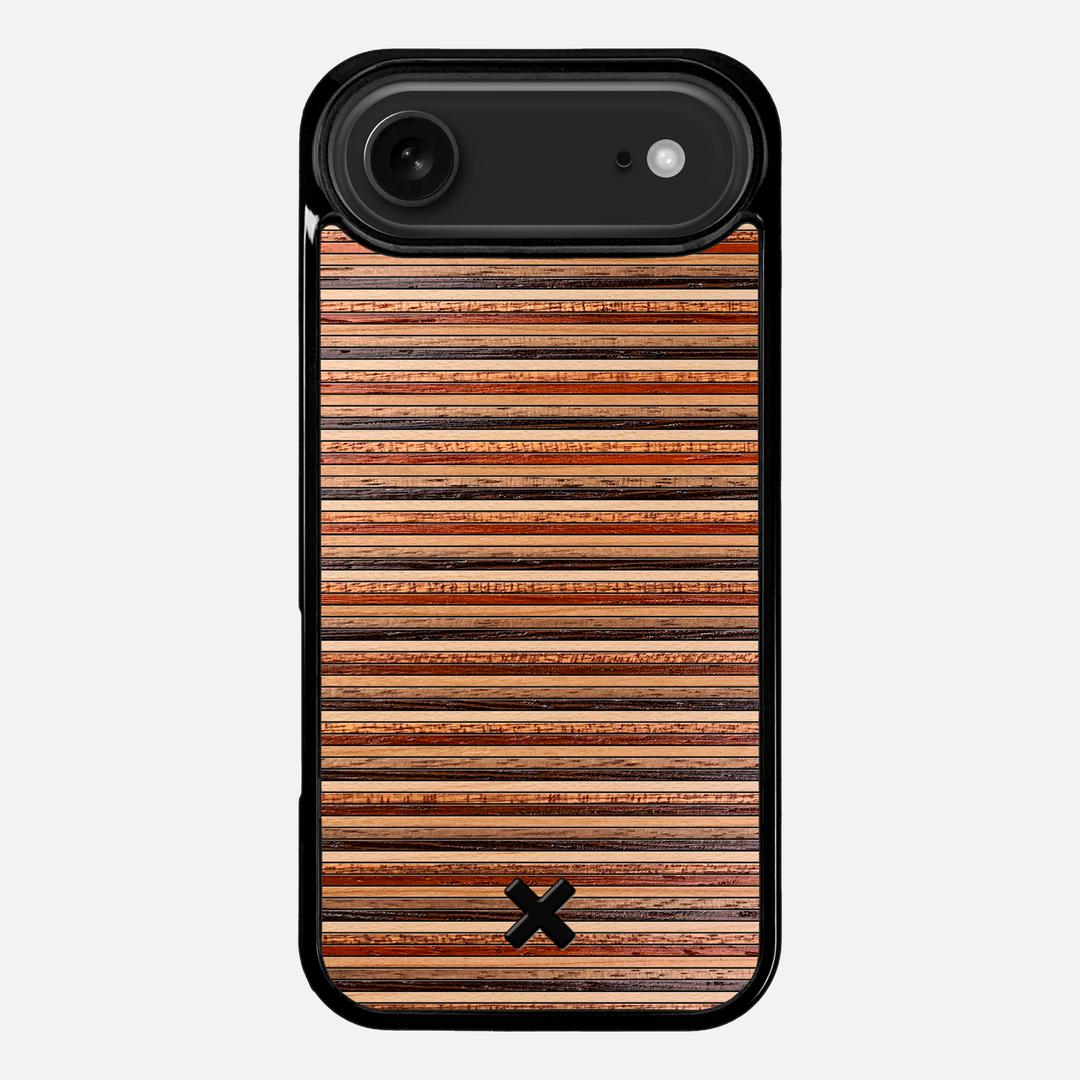 Strata Case for the Apple iPhone 17 Air featuring a Maple, Sapele, Padauk, Cherry, Walnut, and Wenge Wood backer with the Keyway X Mark#Phone Model_iPhone 17 Air