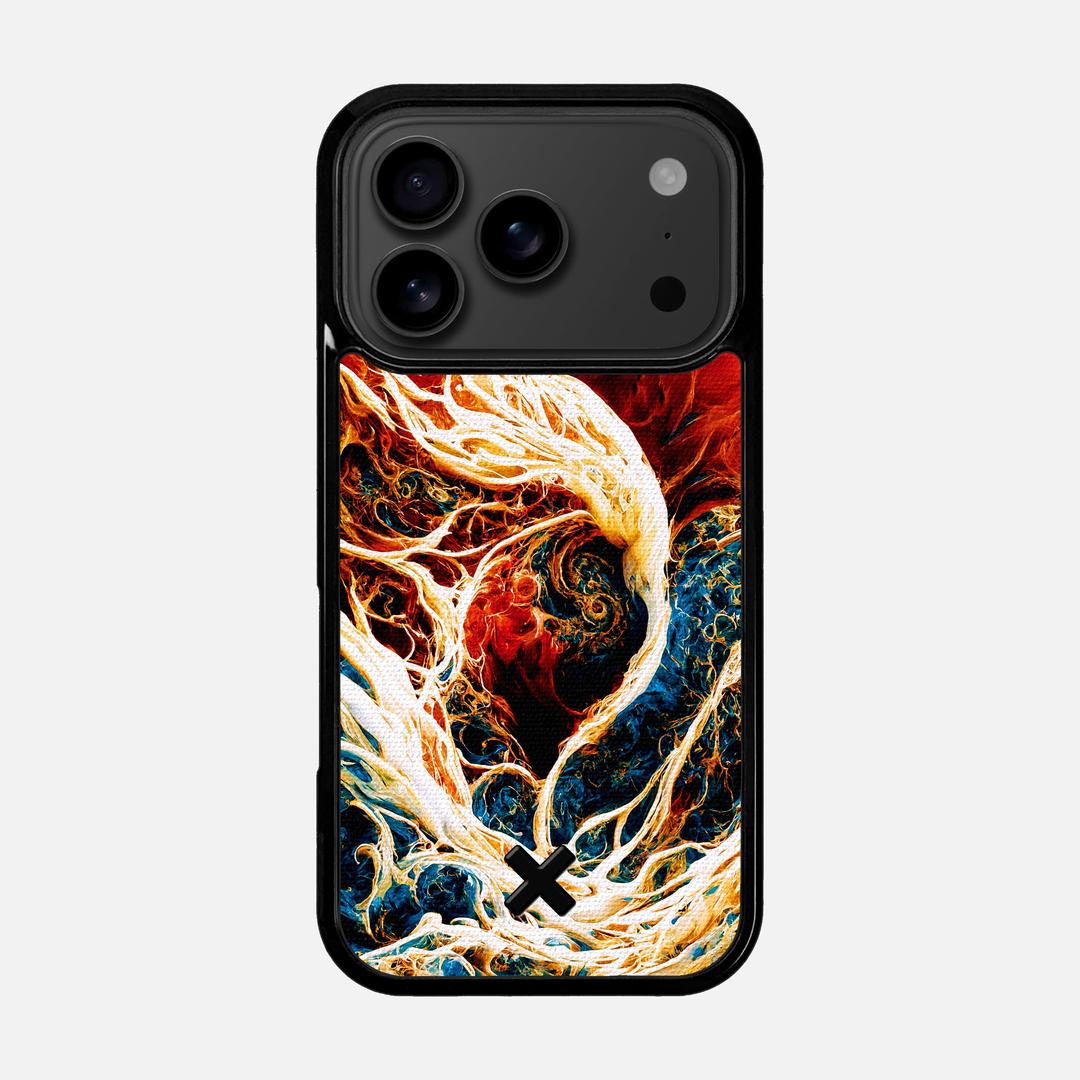 Evolve Case for the Apple iPhone 17 Pro featuring a UV Printed Cotton Canvas backer with the Keyway X Mark#Phone Model_iPhone 17 Pro