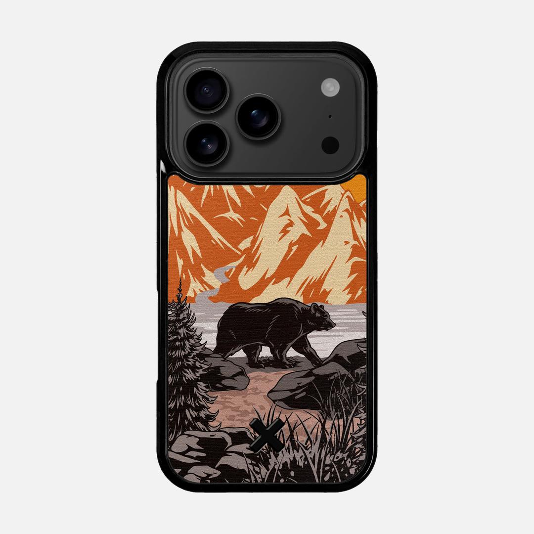 Kodiak Case for the Apple iPhone 17 Pro featuring a UV Printed Wenge Wood backer with the Keyway X Mark#Phone Model_iPhone 17 Pro