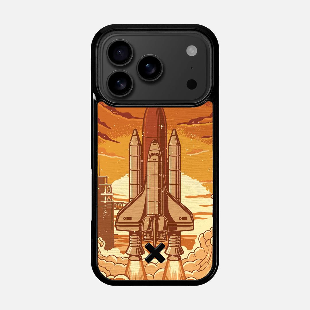 Launch Case for the Apple iPhone 17 Pro featuring a UV Printed Wenge Wood backer with the Keyway X Mark#Phone Model_iPhone 17 Pro