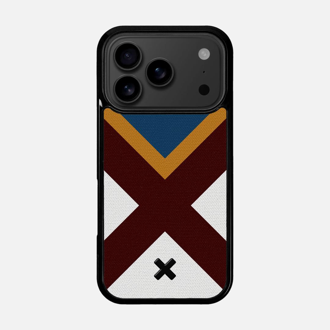 Range Case for the Apple iPhone 17 Pro featuring a UV Printed Cotton Canvas backer with the Keyway X Mark#Phone Model_iPhone 17 Pro