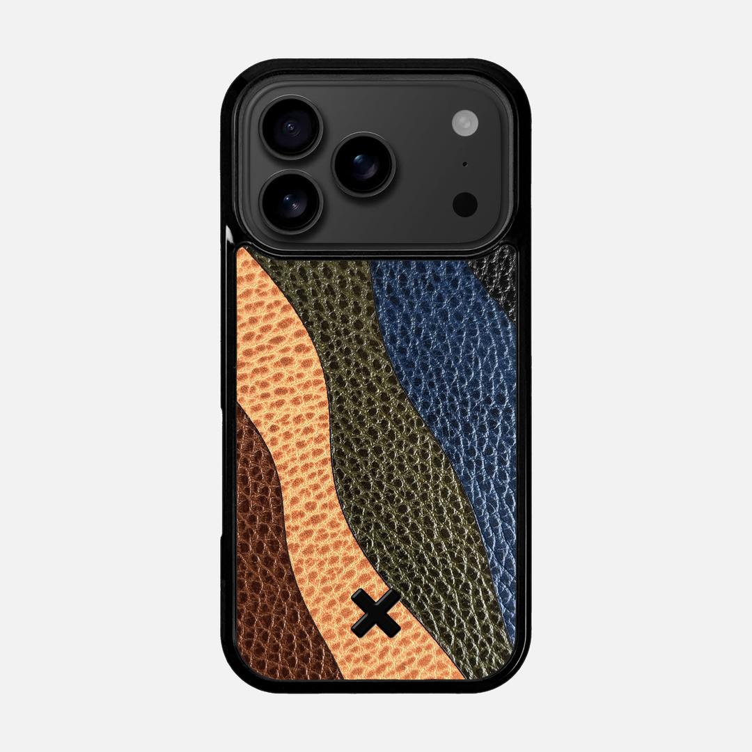 Sable Leather Case for the Apple iPhone 17 Pro featuring a Genuine Leather backer with the Keyway X Mark#Phone Model_iPhone 17 Pro