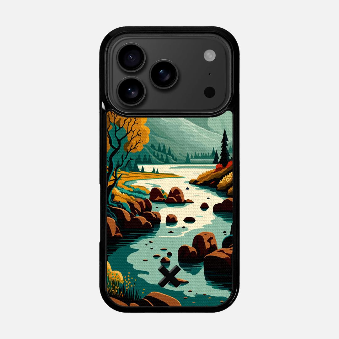 Sanctuary Case for the Apple iPhone 17 Pro featuring a UV Printed Cotton Canvas backer with the Keyway X Mark#Phone Model_iPhone 17 Pro