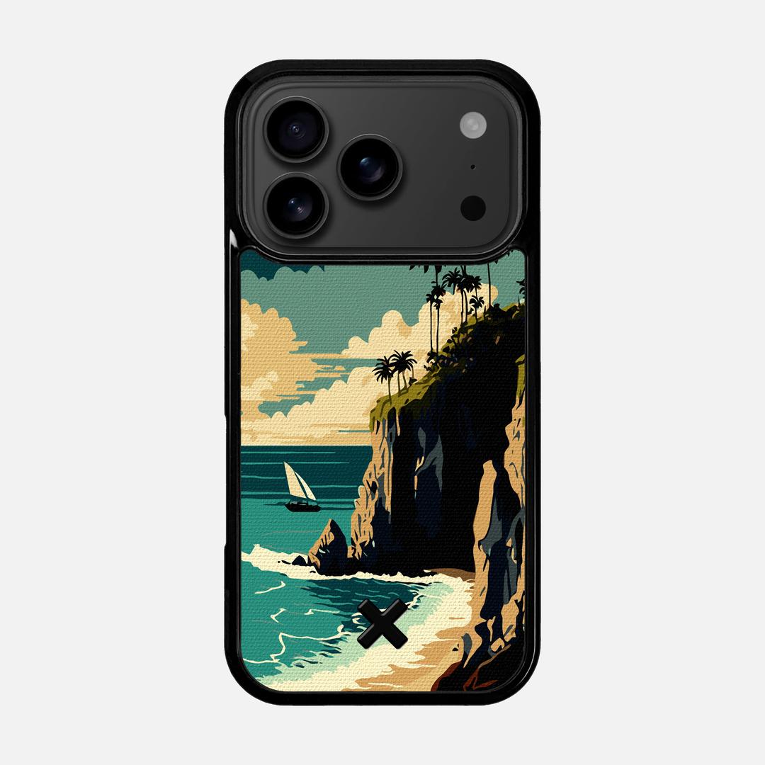 Seaside Case for the Apple iPhone 17 Pro featuring a UV Printed Cotton Canvas backer with the Keyway X Mark#Phone Model_iPhone 17 Pro