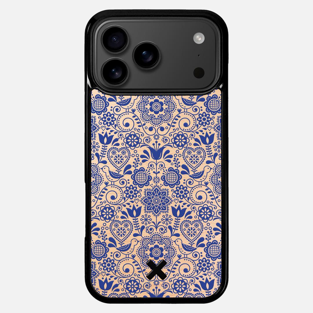 Bloom Case for the Apple iPhone 17 Pro Max featuring a UV Printed Maple Wood backer with the Keyway X Mark#Phone Model_iPhone 17 Pro Max